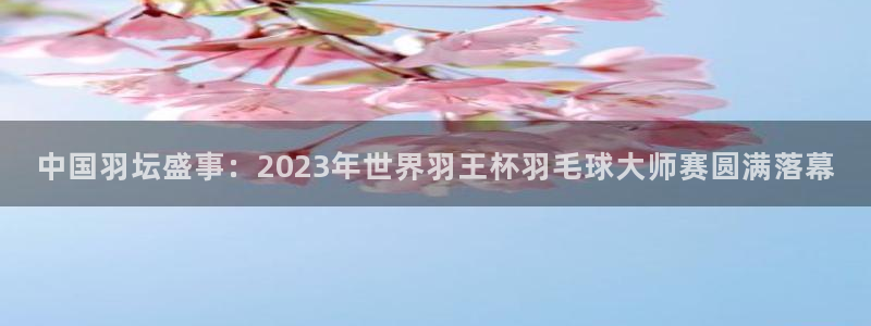 壹号平台加拿大官网：中国羽坛盛事：2023年世界羽王杯羽毛球